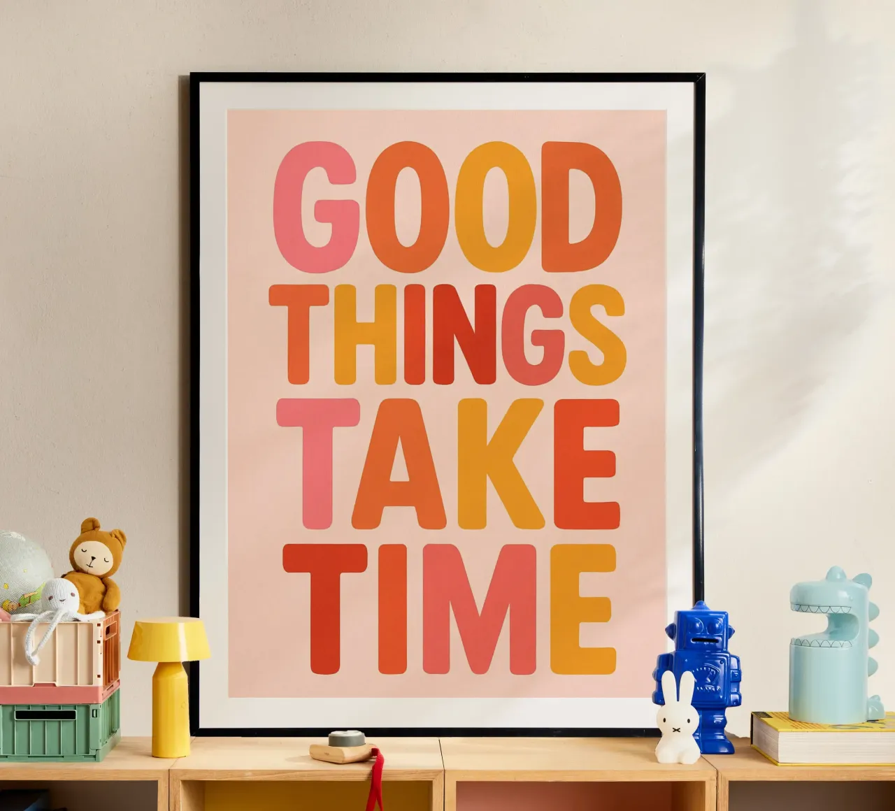 Good Things Take Time poster da Wall of Whispers