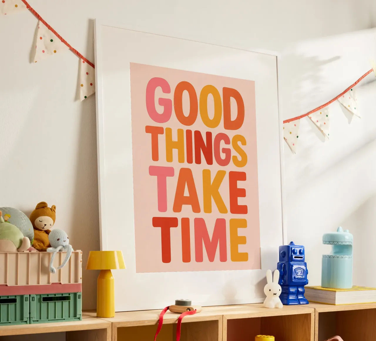 Good Things Take Time poster da Wall of Whispers