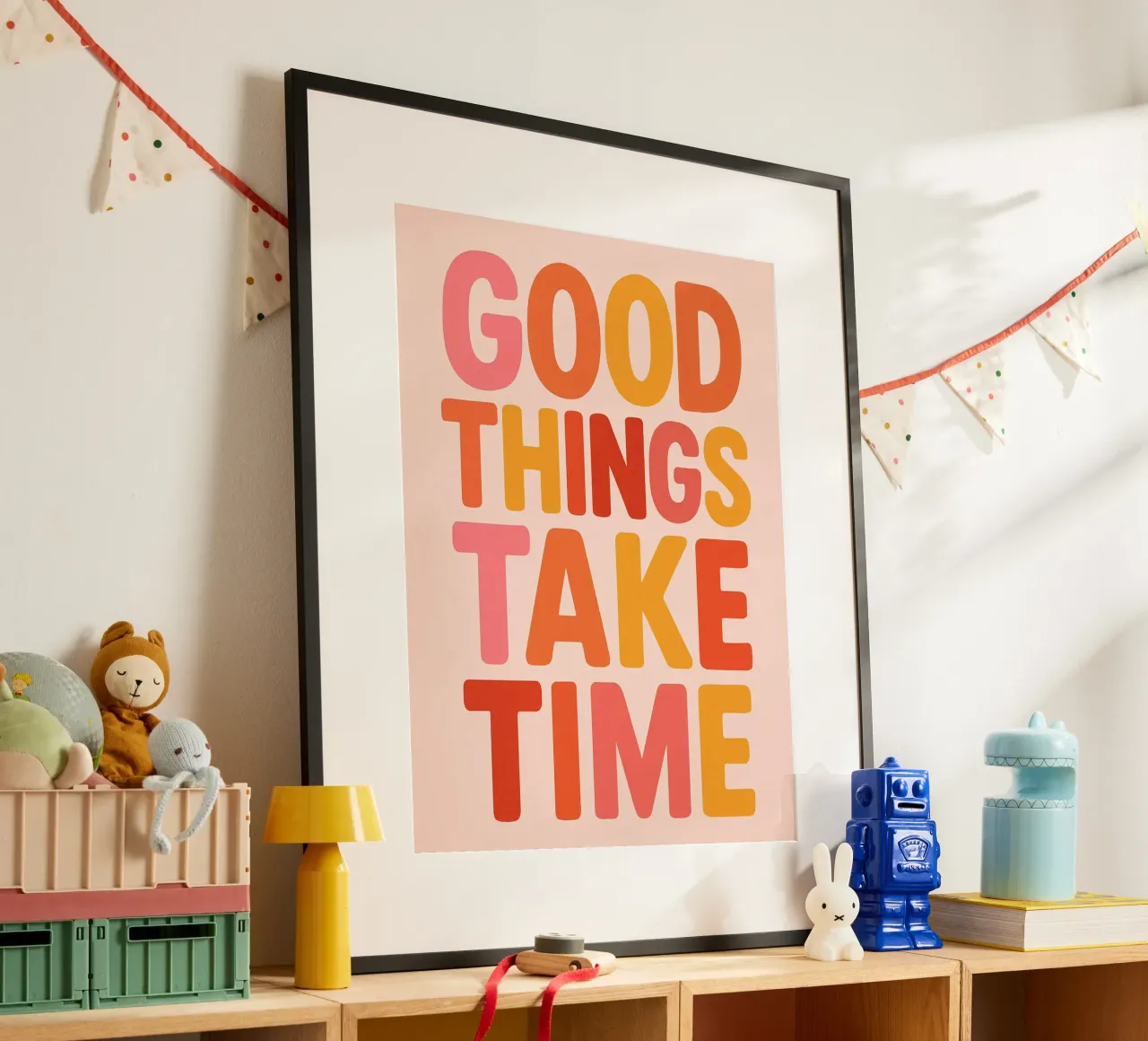 Good Things Take Time poster da Wall of Whispers
