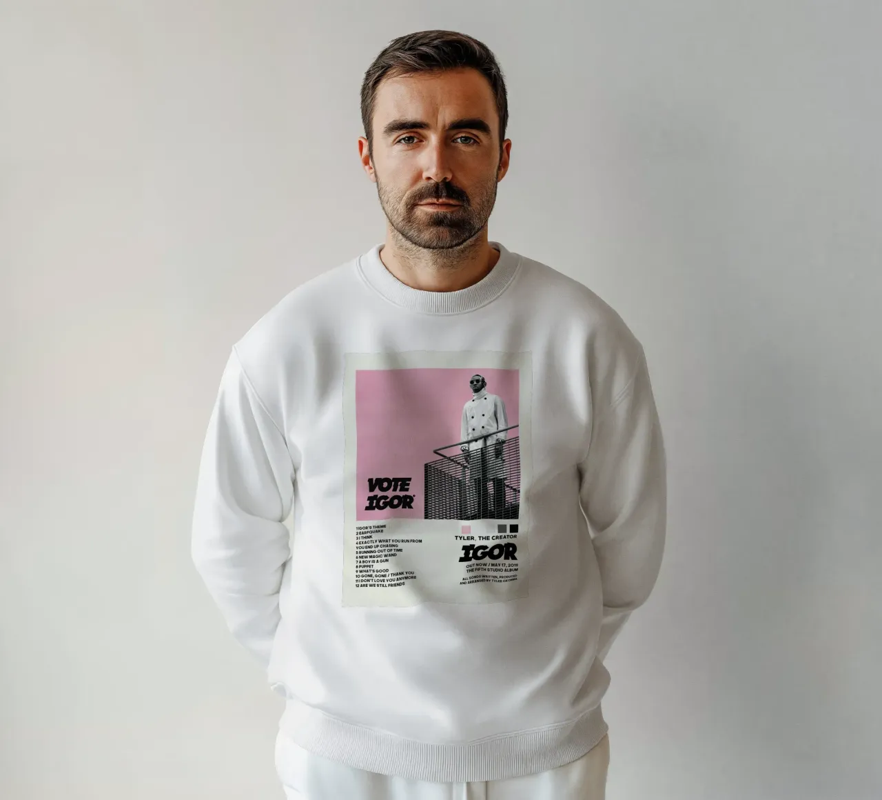 Minimalist Vote Igor - tyler the creator List Song Cover felpa da edanfargol