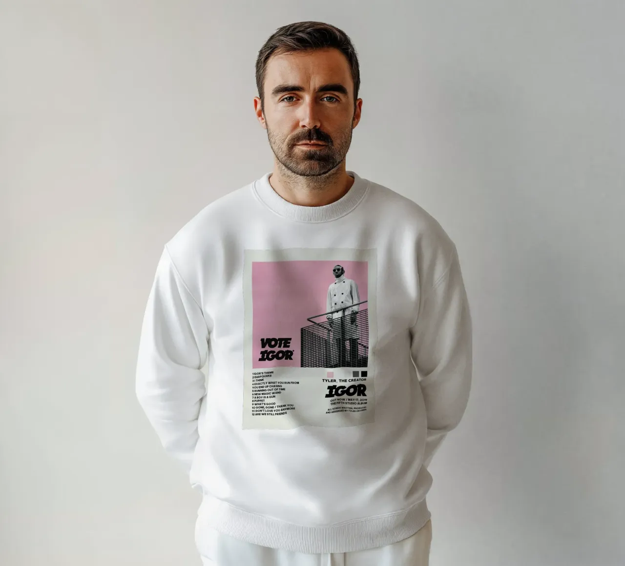 Minimalist Vote Igor - tyler the creator List Song Cover felpa da edanfargol