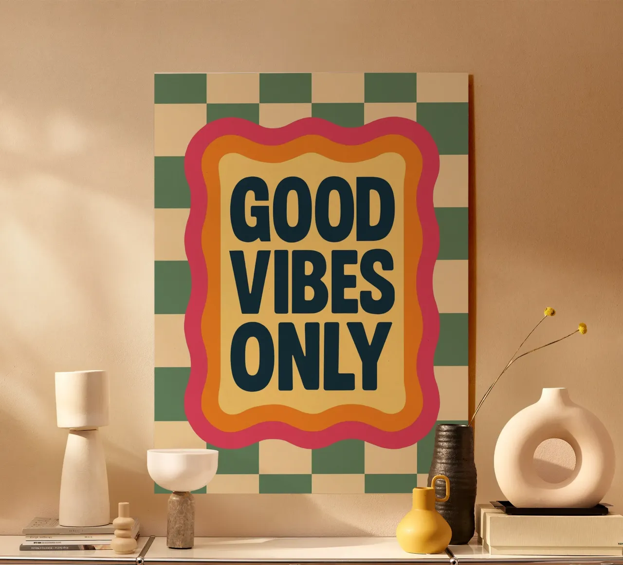 Good Vibes Only plexiglass da Wall of Whispers