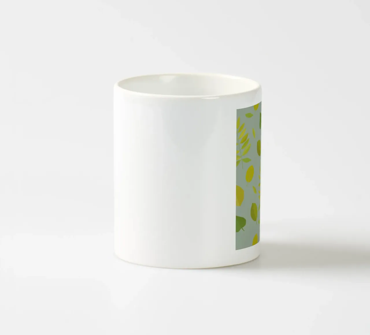 Foglie verdi tazza in ceramica da lauragriesch_art