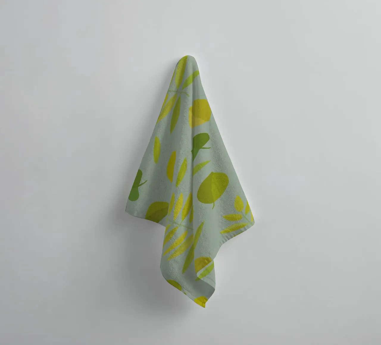 Leaves Green towel by lauragriesch_art