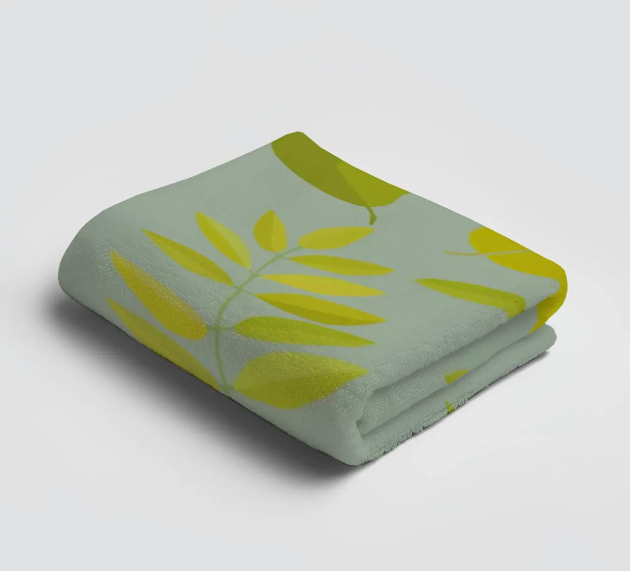 Leaves Green towel by lauragriesch_art