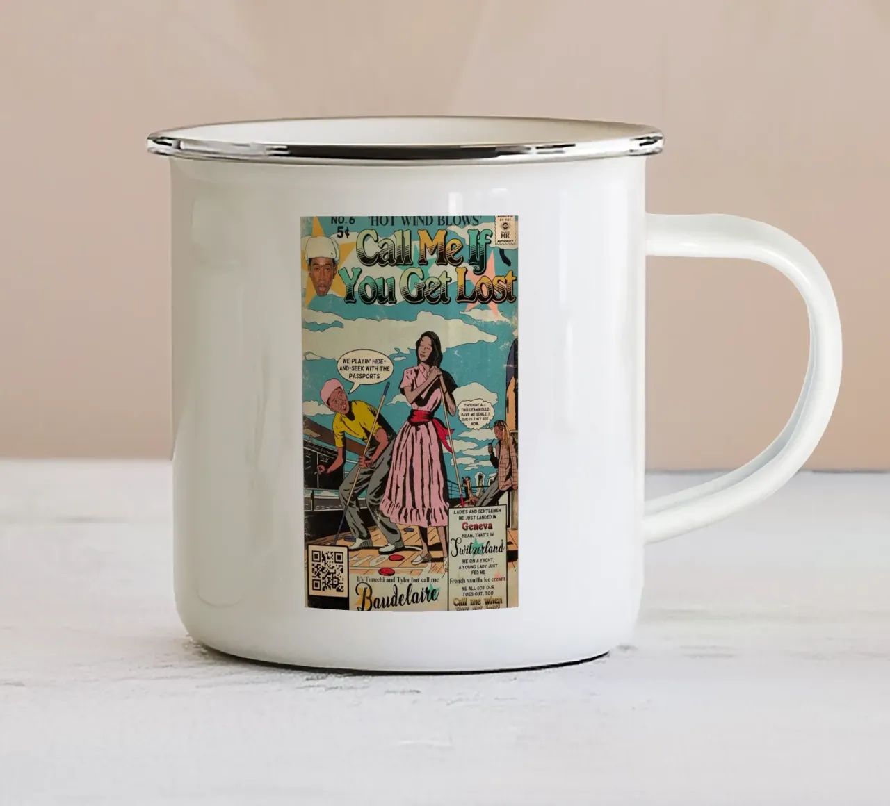 Cover Call Me If You Get Lost - Tyler The Creator Comic Best tazza in smalto da edanfargol