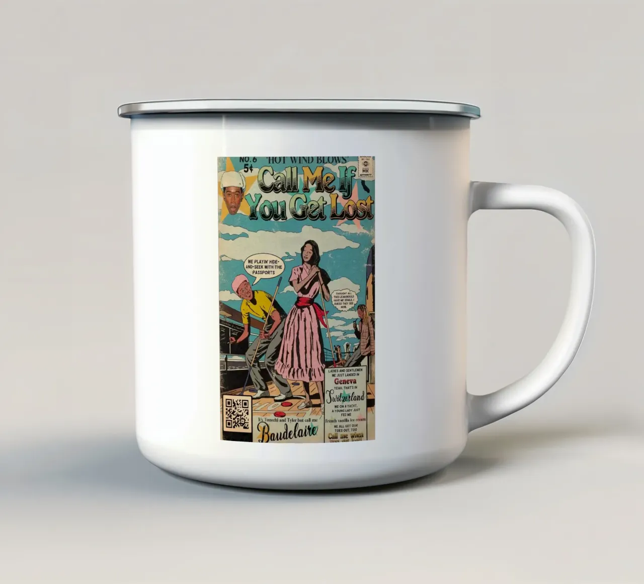 Cover Call Me If You Get Lost - Tyler The Creator Comic Best tazza in smalto da edanfargol