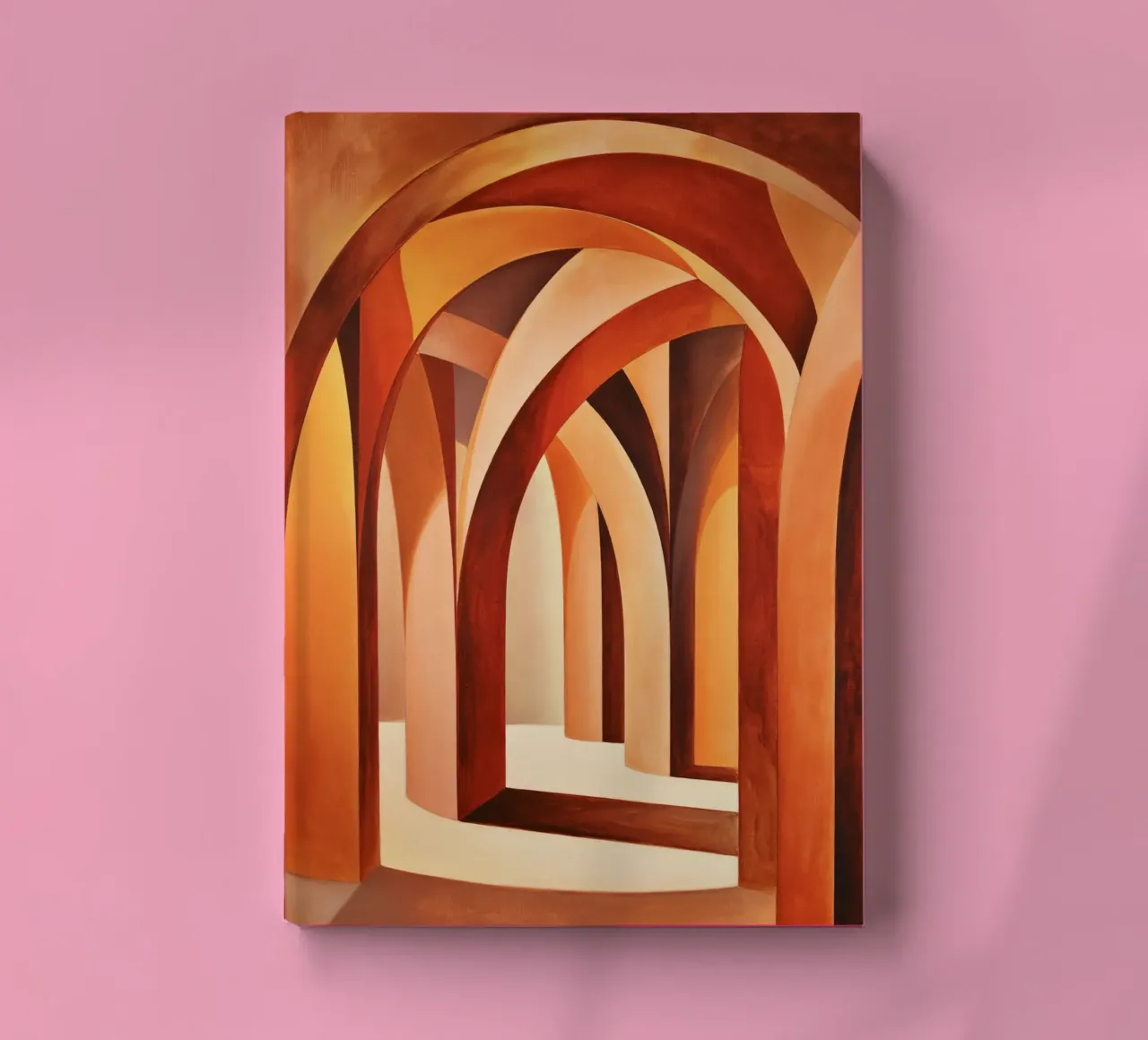 Abstract arches in light and depth notebook by Plain Thoughts