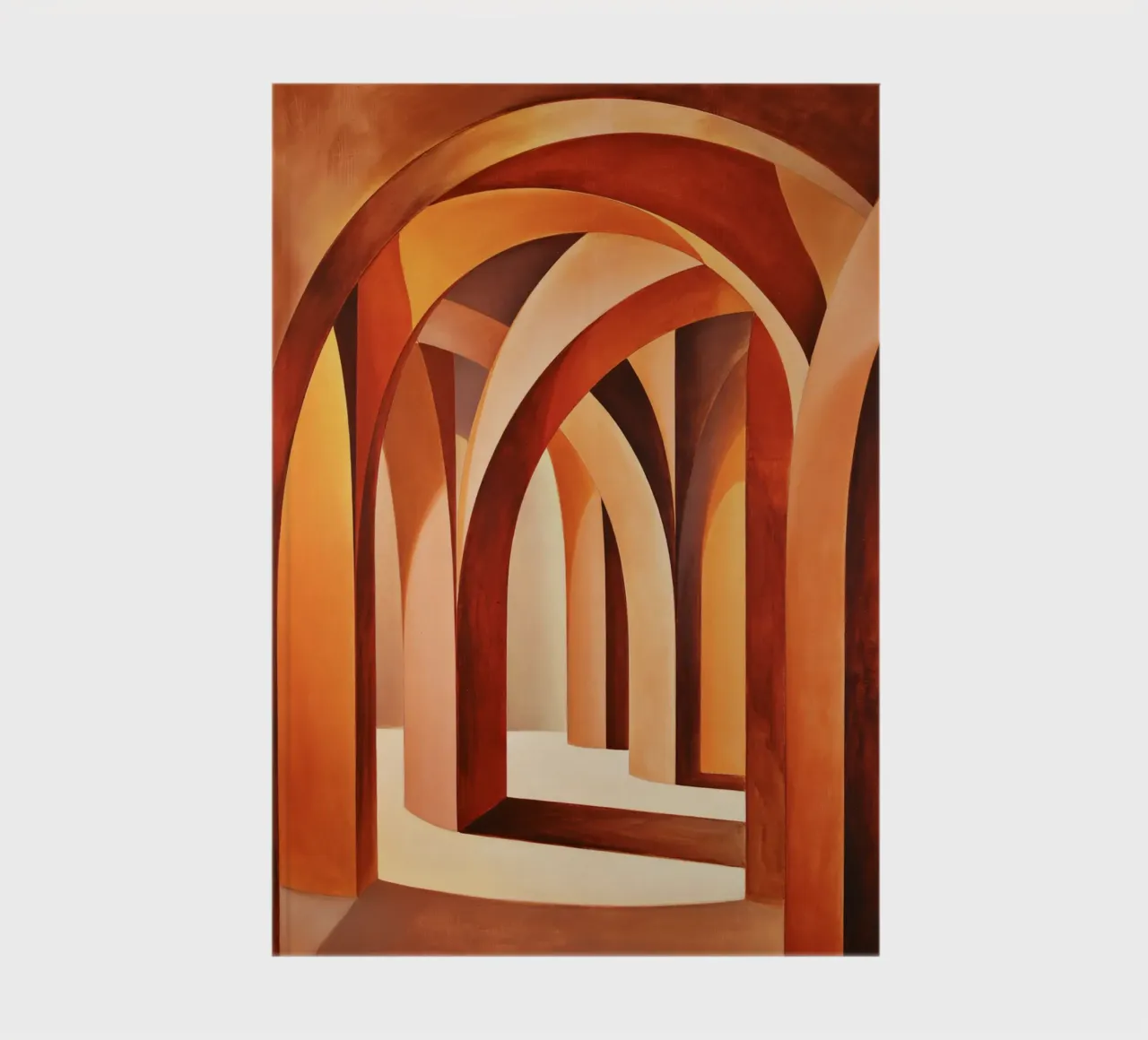 Abstract arches in light and depth notebook by Plain Thoughts