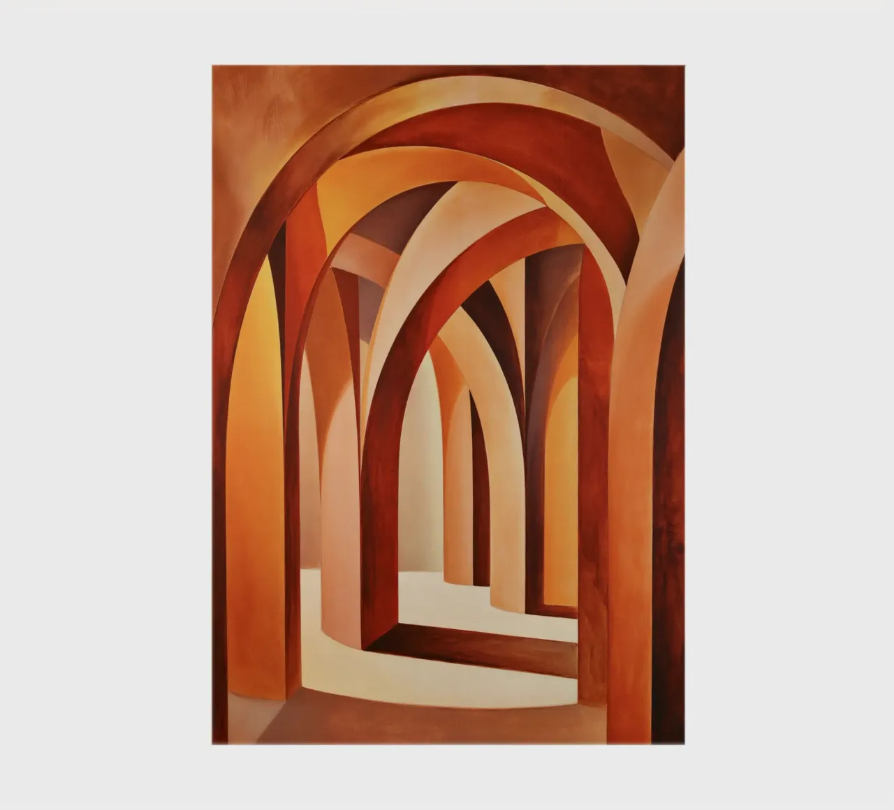 Abstract arches in light and depth notebook by Plain Thoughts