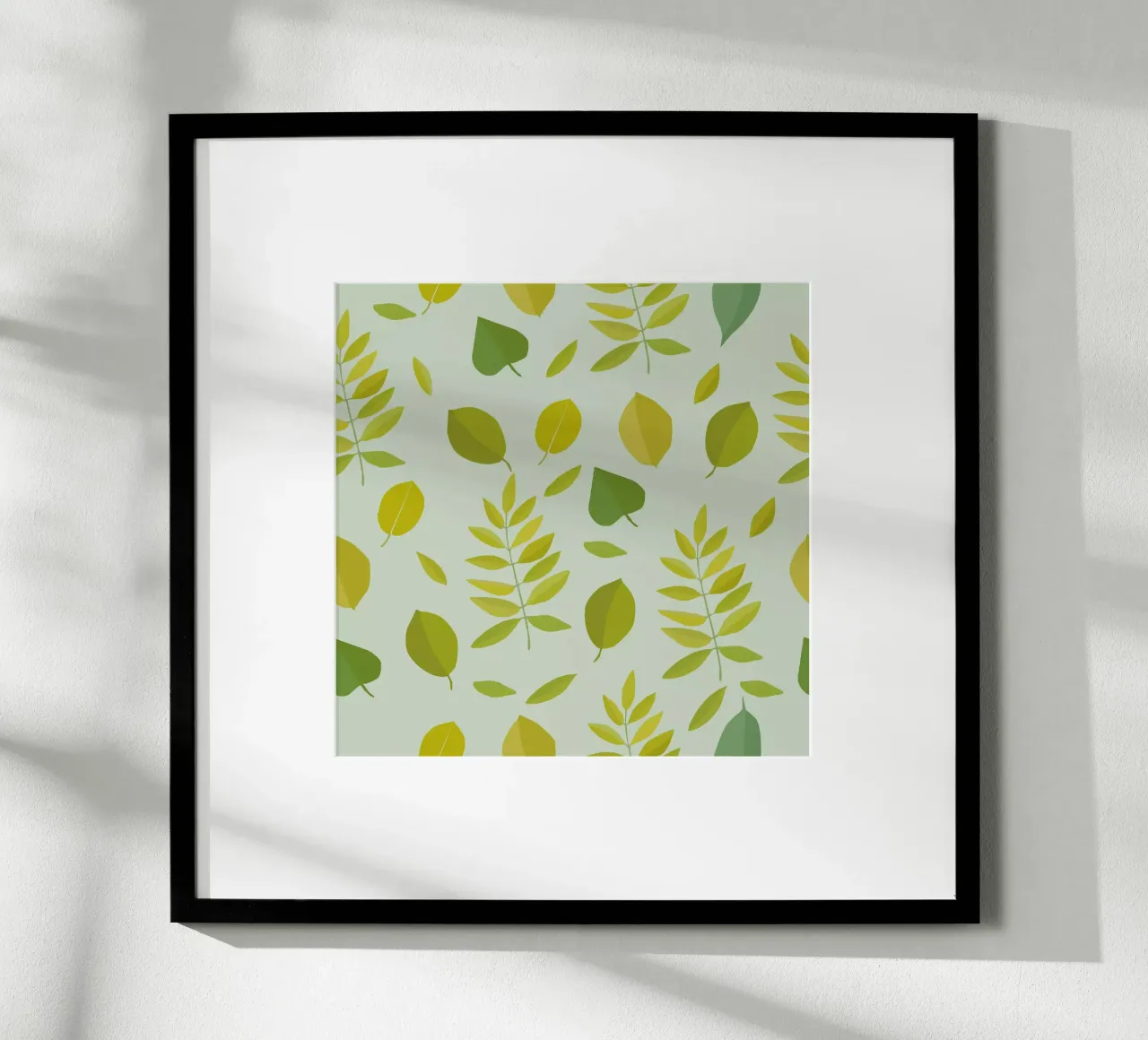 Leaves Light Green poster by lauragriesch_art