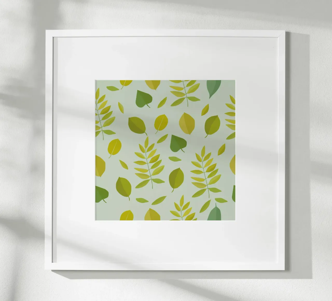 Leaves Light Green poster by lauragriesch_art