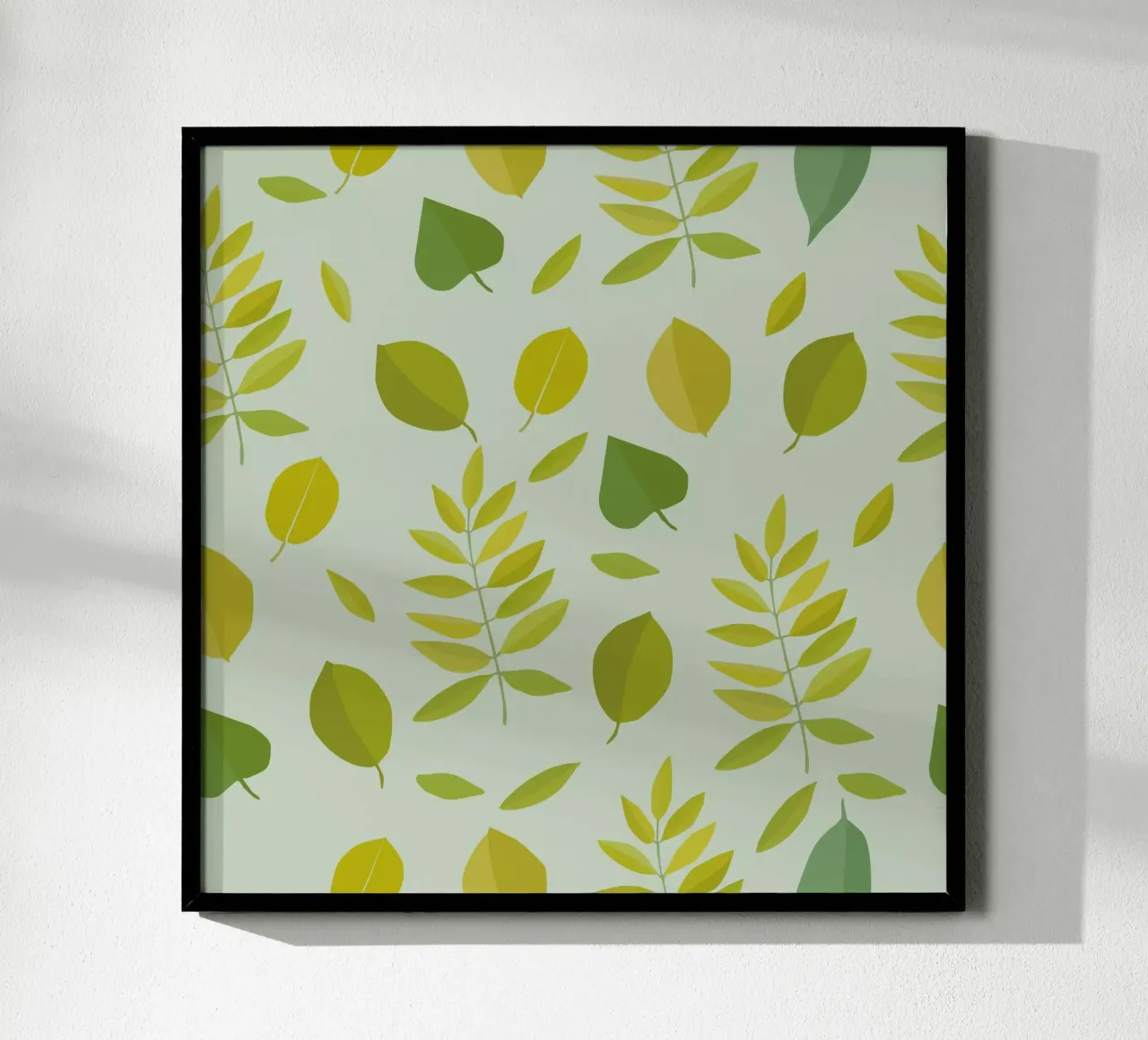 Leaves Light Green poster by lauragriesch_art