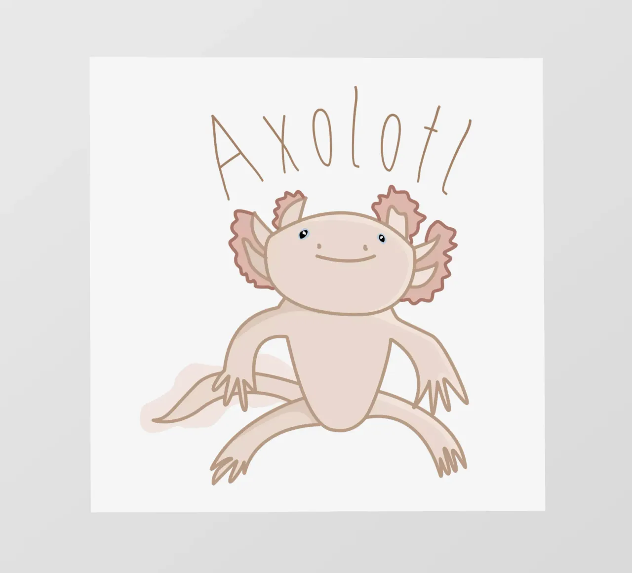 Axolotl pellicola backlit da IndigoBird