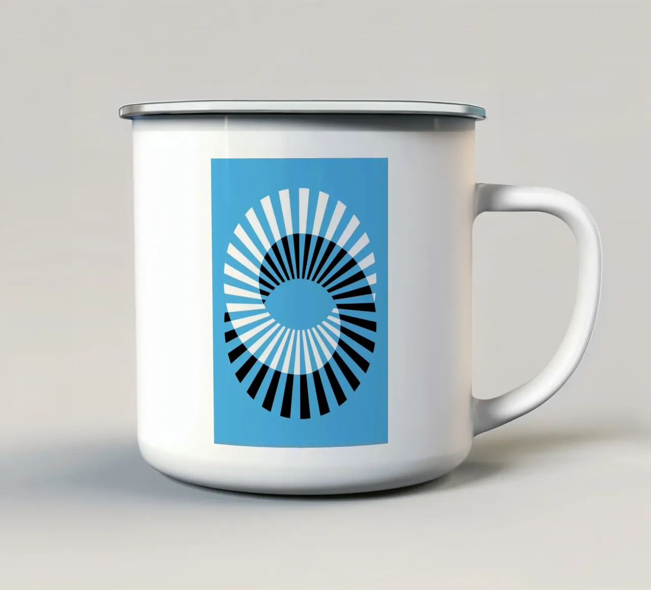 Illusion tazza in smalto da Tamsen Design