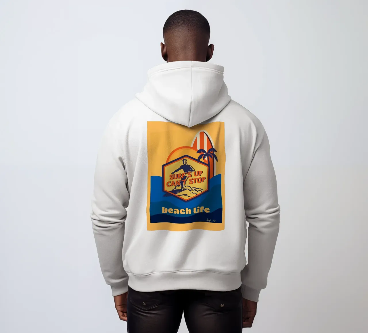 surfs up felpa con cappuccio da ALEIDA bold