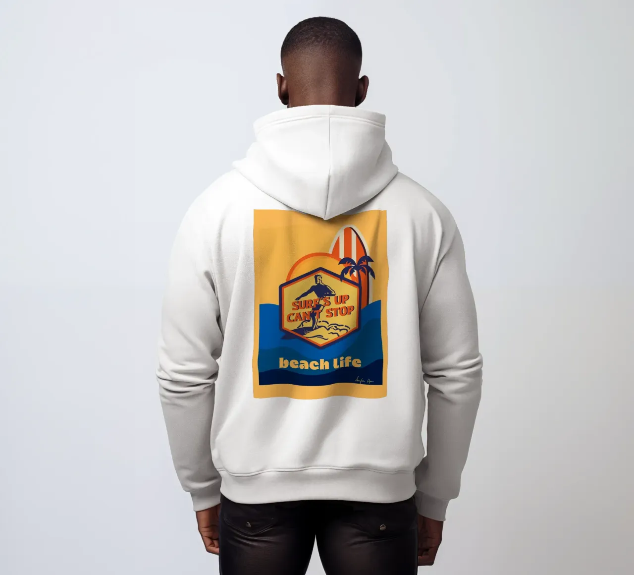 surfs up felpa con cappuccio da ALEIDA bold