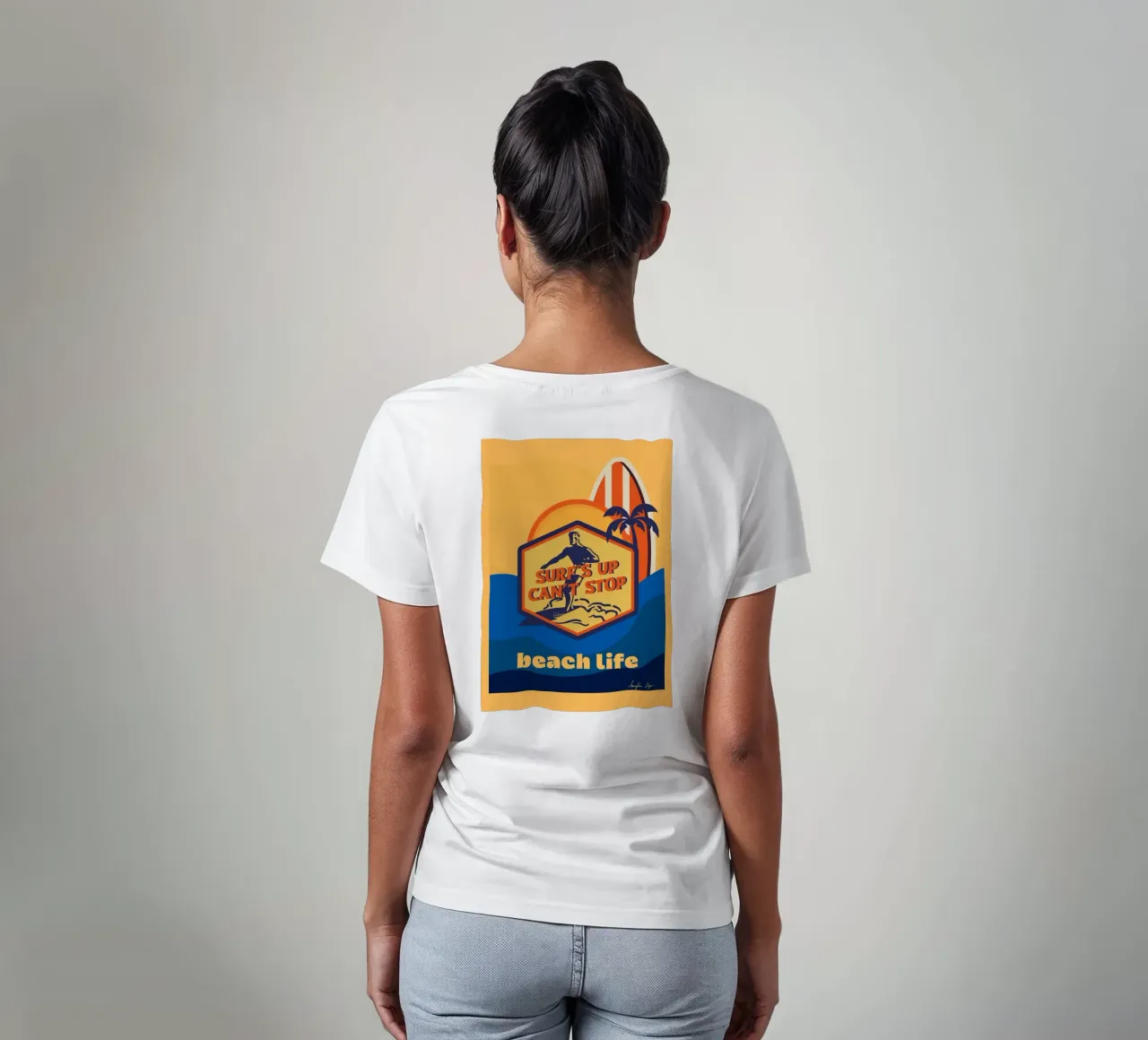 surfs up t-shirt da ALEIDA bold