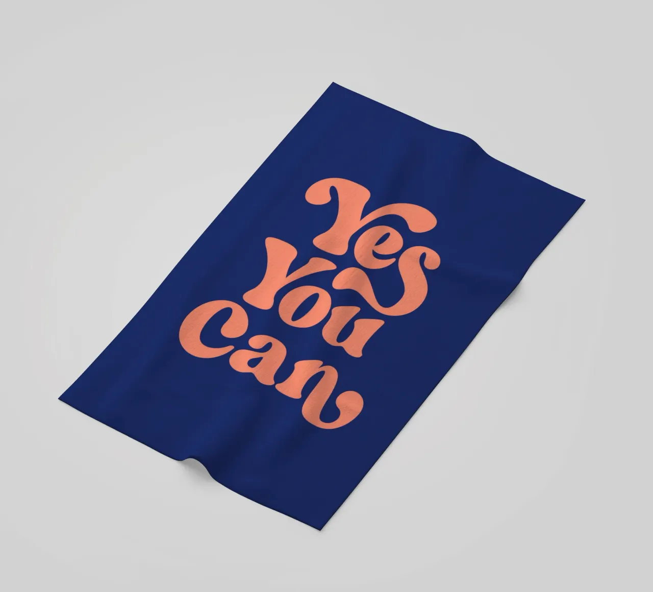 Yes You Can Tipografia Design telo mare da THE MOTIVATED TYPE