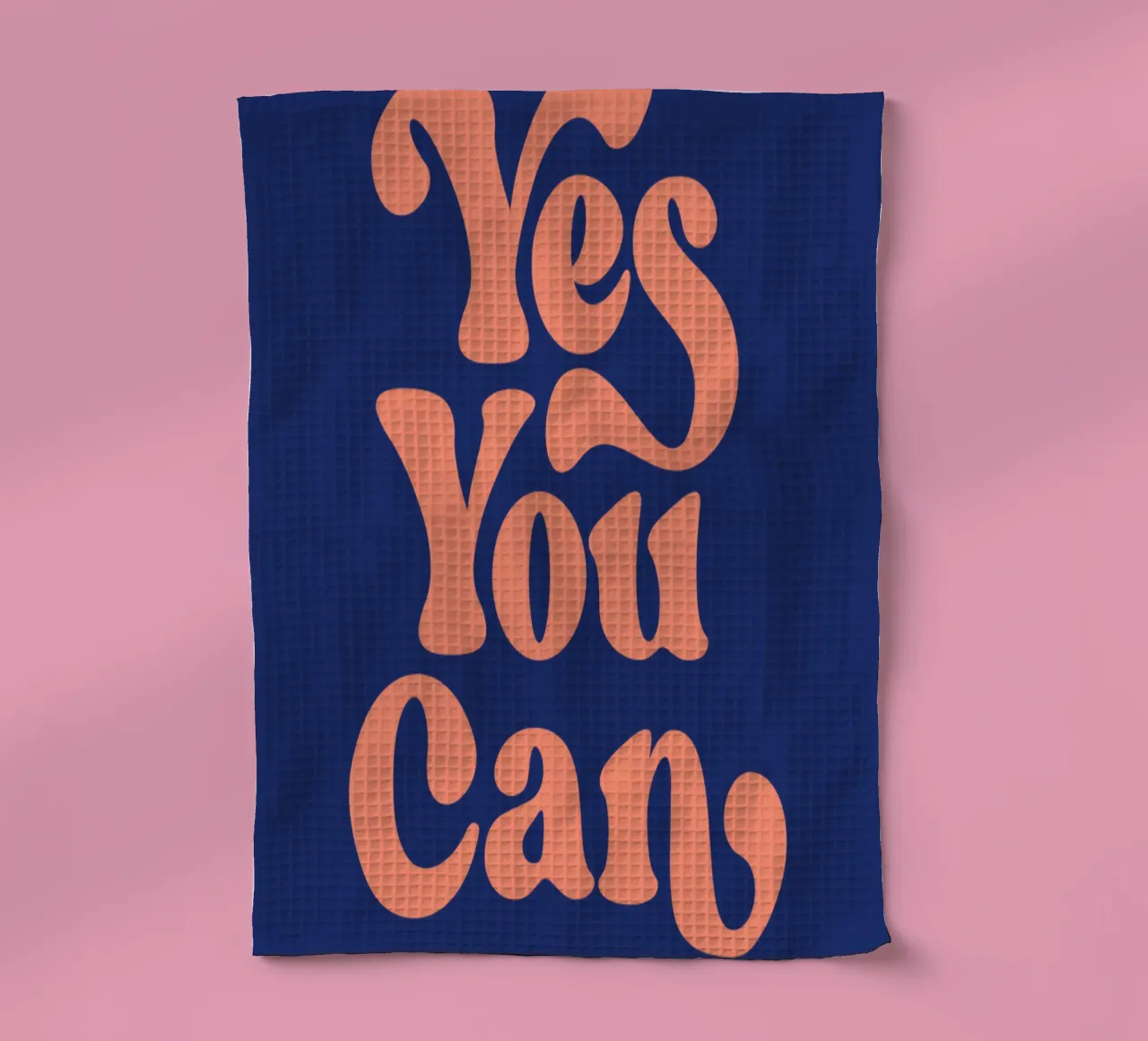 Yes You Can Typographie Design torchon de THE MOTIVATED TYPE