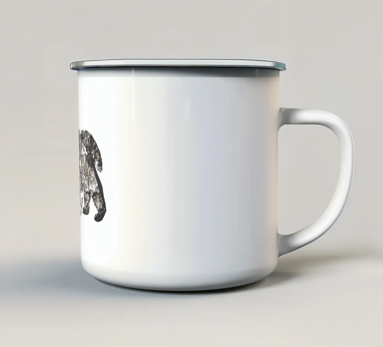 Woods in a Bear tazza in smalto da IndigoBird