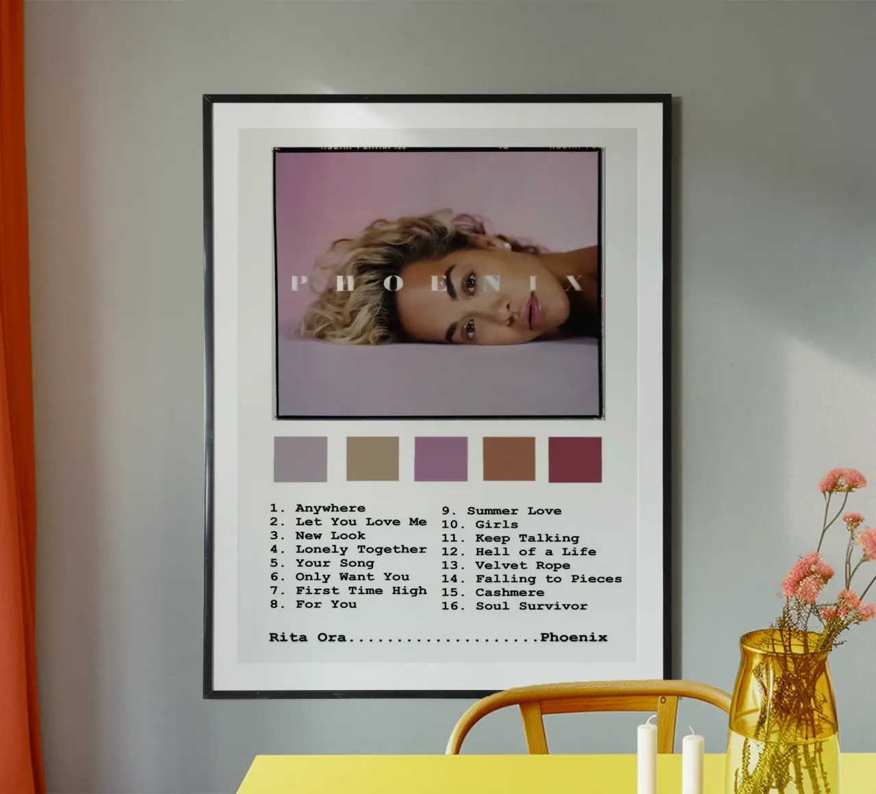 Rita Ora Phoenix Tracklists carta hahnemühle da Banda Neira