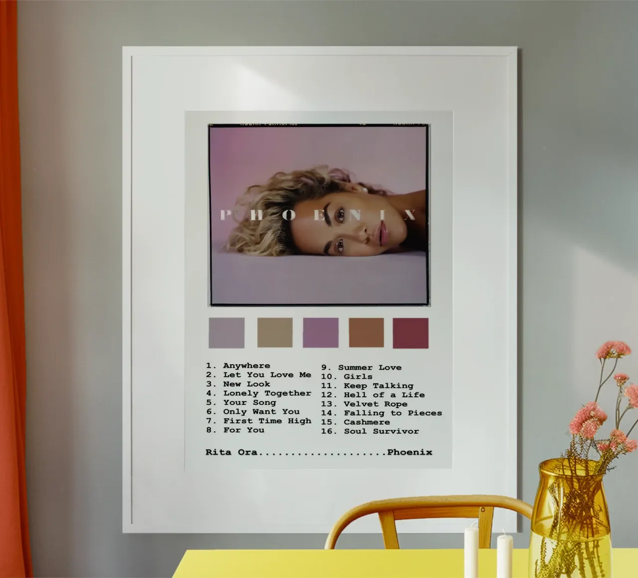 Rita Ora Phoenix Tracklists carta hahnemühle da Banda Neira