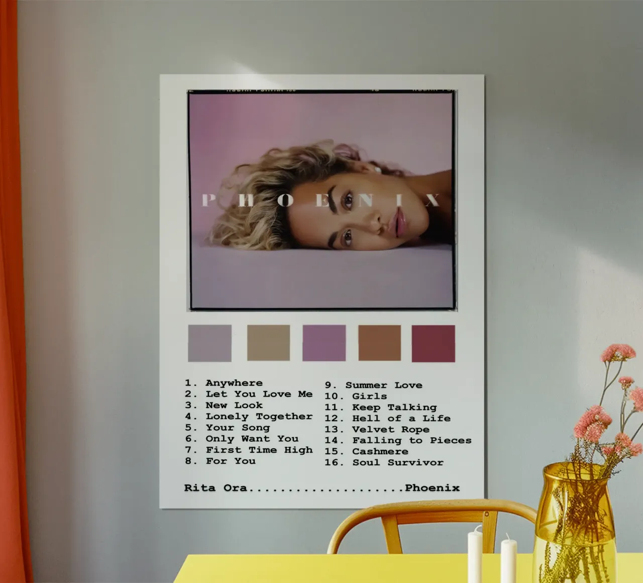 Rita Ora Phoenix Tracklists carta hahnemühle da Banda Neira