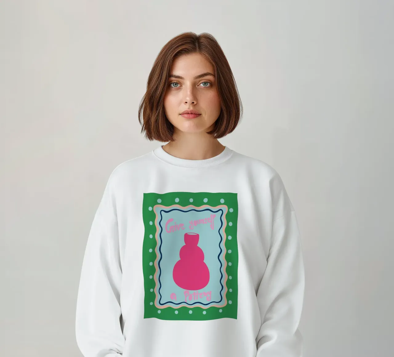Schenken Sie sich eine Töpferei Sweatshirt von Miho Art Studio