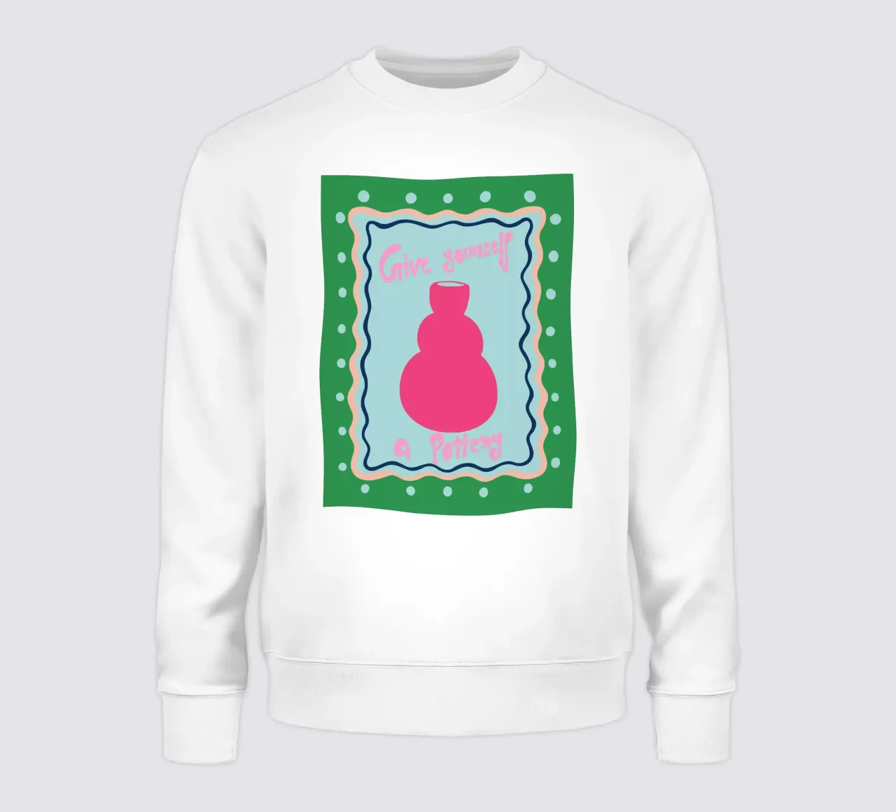 Schenken Sie sich eine Töpferei Sweatshirt von Miho Art Studio