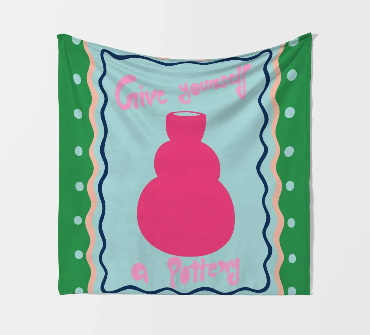 Schenken Sie sich eine Töpferei Fleecedecke von Miho Art Studio