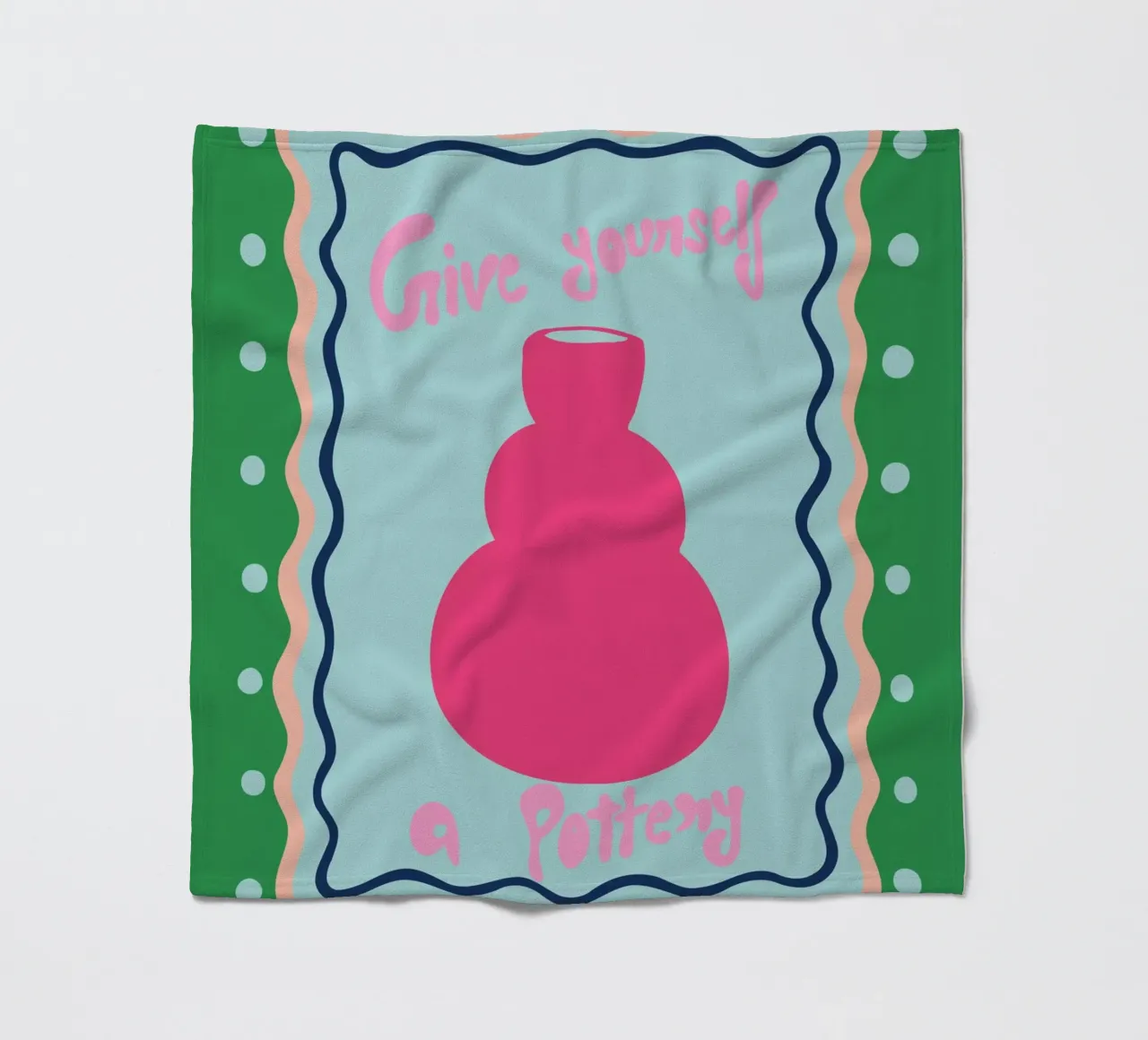 Schenken Sie sich eine Töpferei Fleecedecke von Miho Art Studio