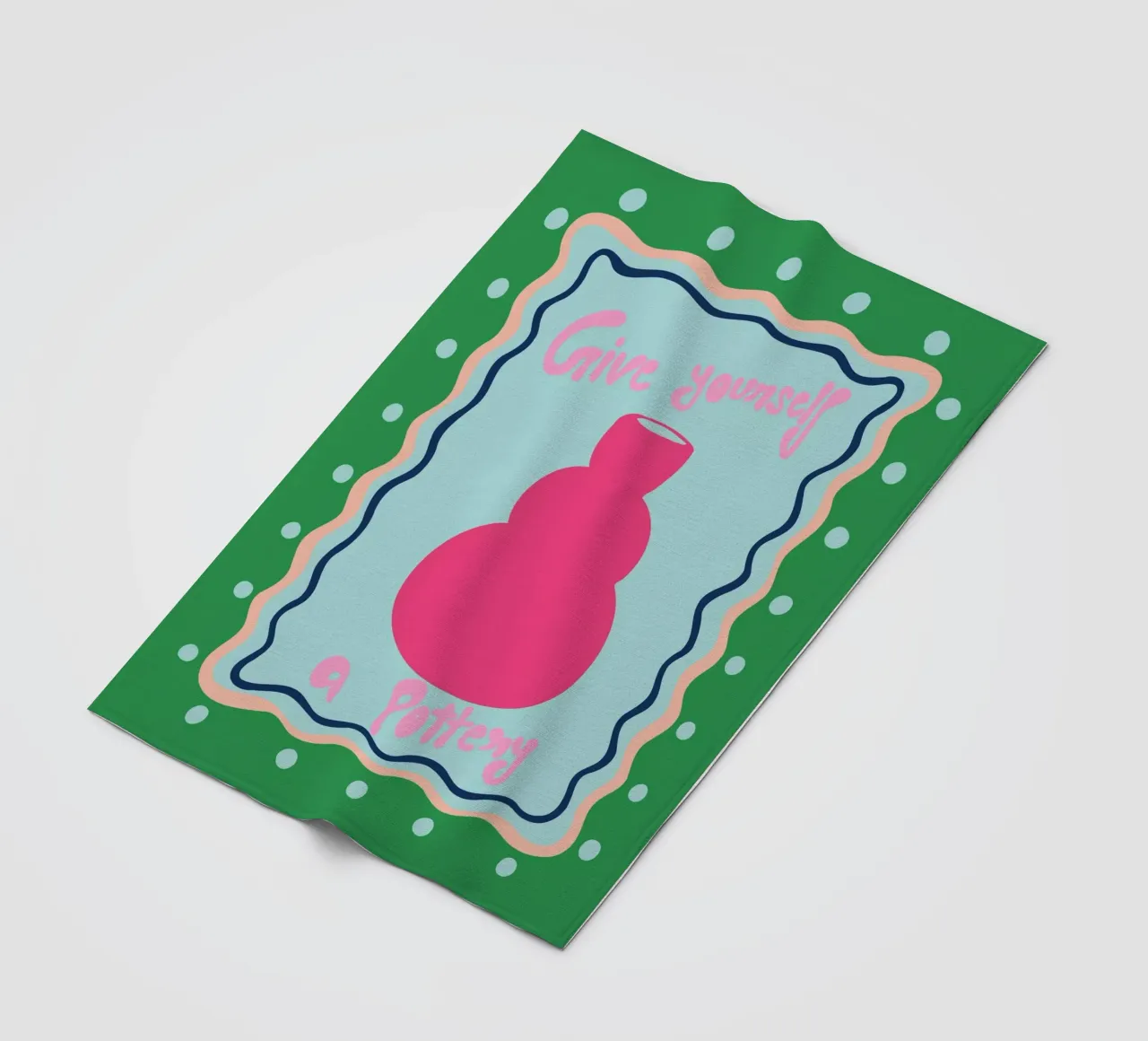 Schenken Sie sich eine Töpferei Fleecedecke von Miho Art Studio