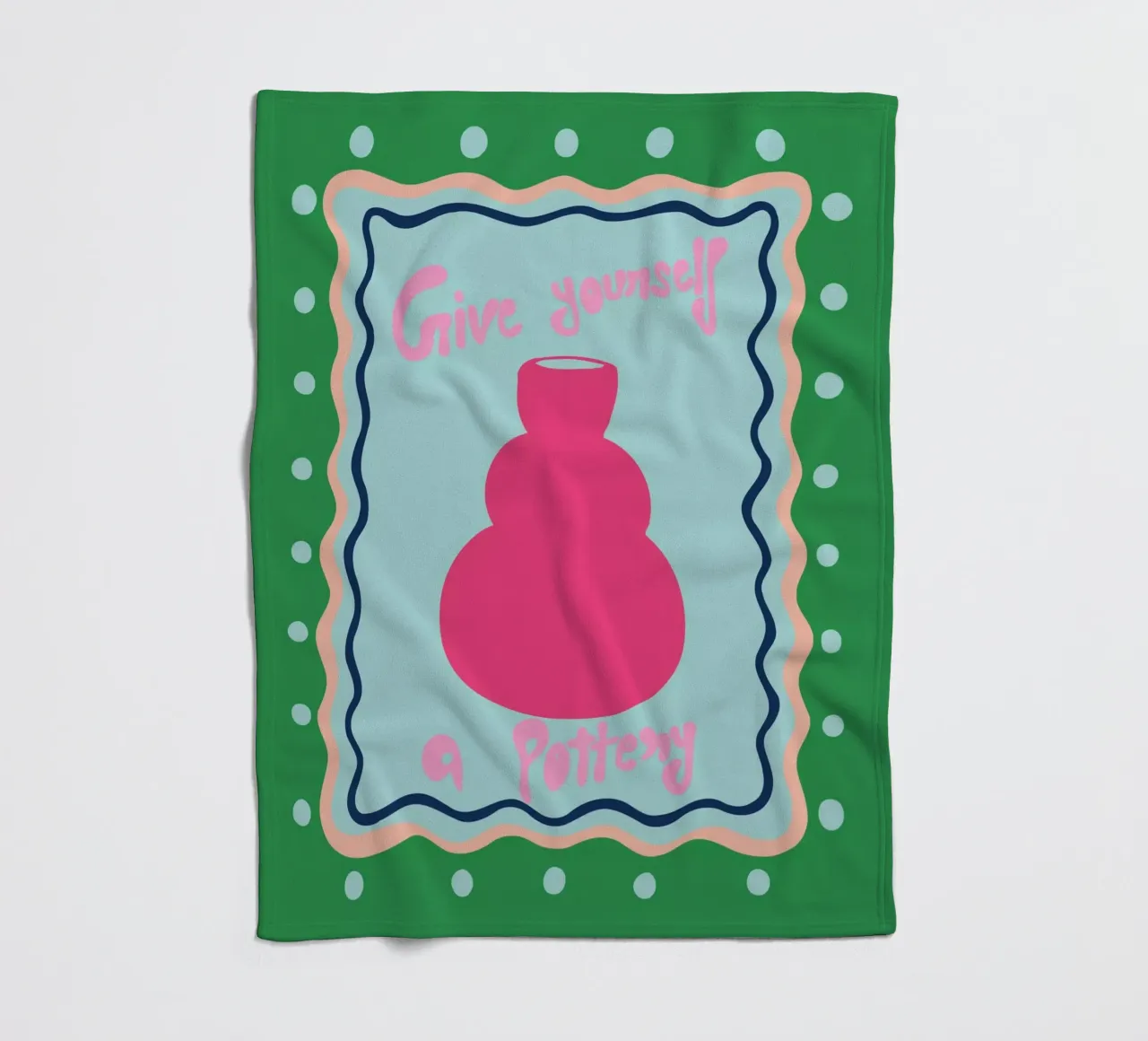Schenken Sie sich eine Töpferei Fleecedecke von Miho Art Studio