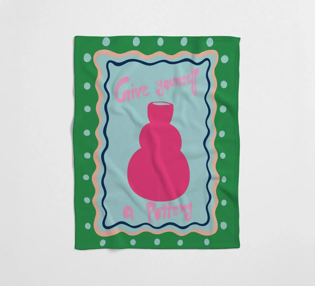 Schenken Sie sich eine Töpferei Fleecedecke von Miho Art Studio
