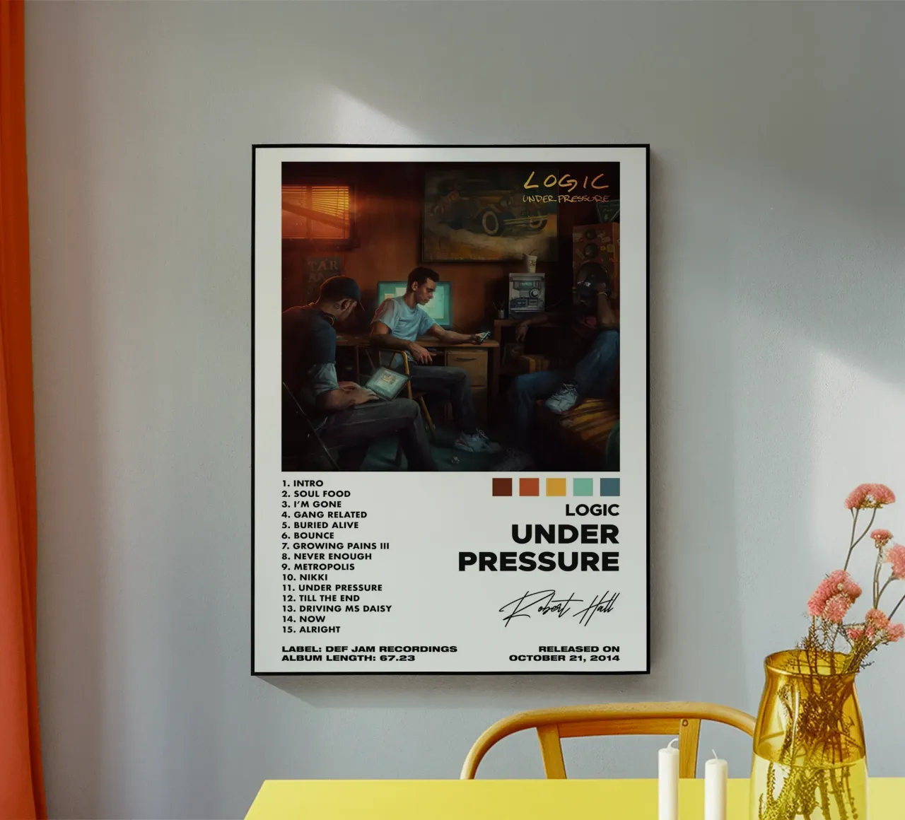 Logic Under Pressure Tracklists plexiglass da Banda Neira