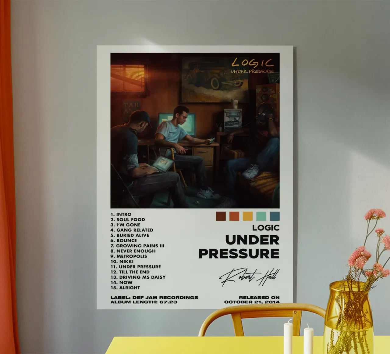 Logic Under Pressure Tracklists plexiglass da Banda Neira