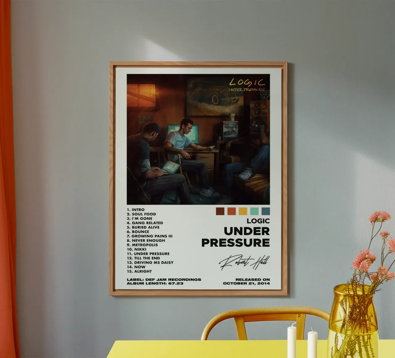 Logic Under Pressure Tracklists alluminio dibond da Banda Neira