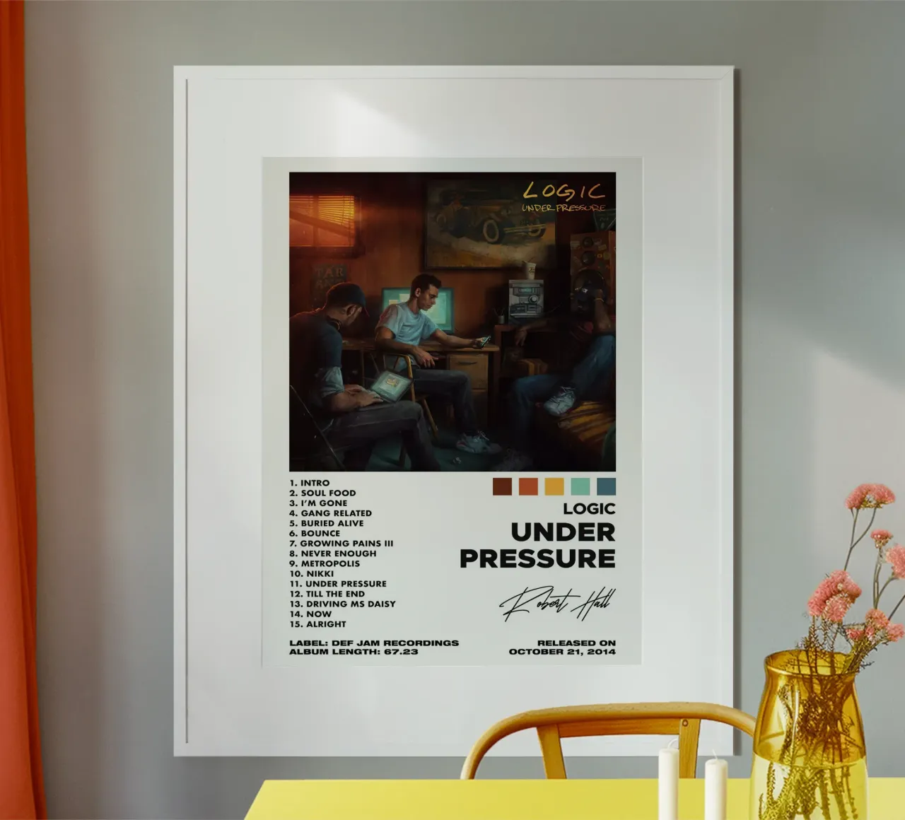 Logic Under Pressure Tracklists poster da Banda Neira