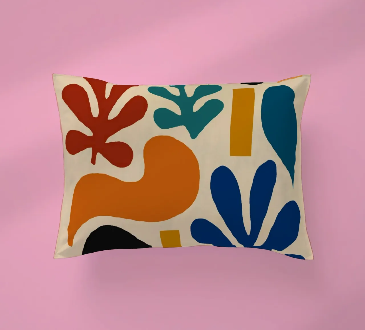 Composizione di forme astratte colorate cuscino da Life of Pie