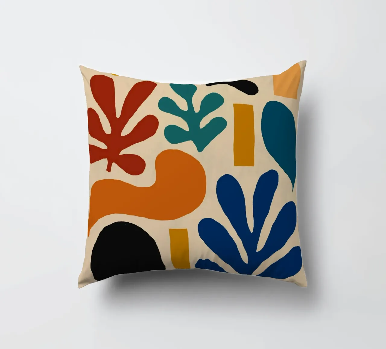 Composizione di forme astratte colorate cuscino da Life of Pie