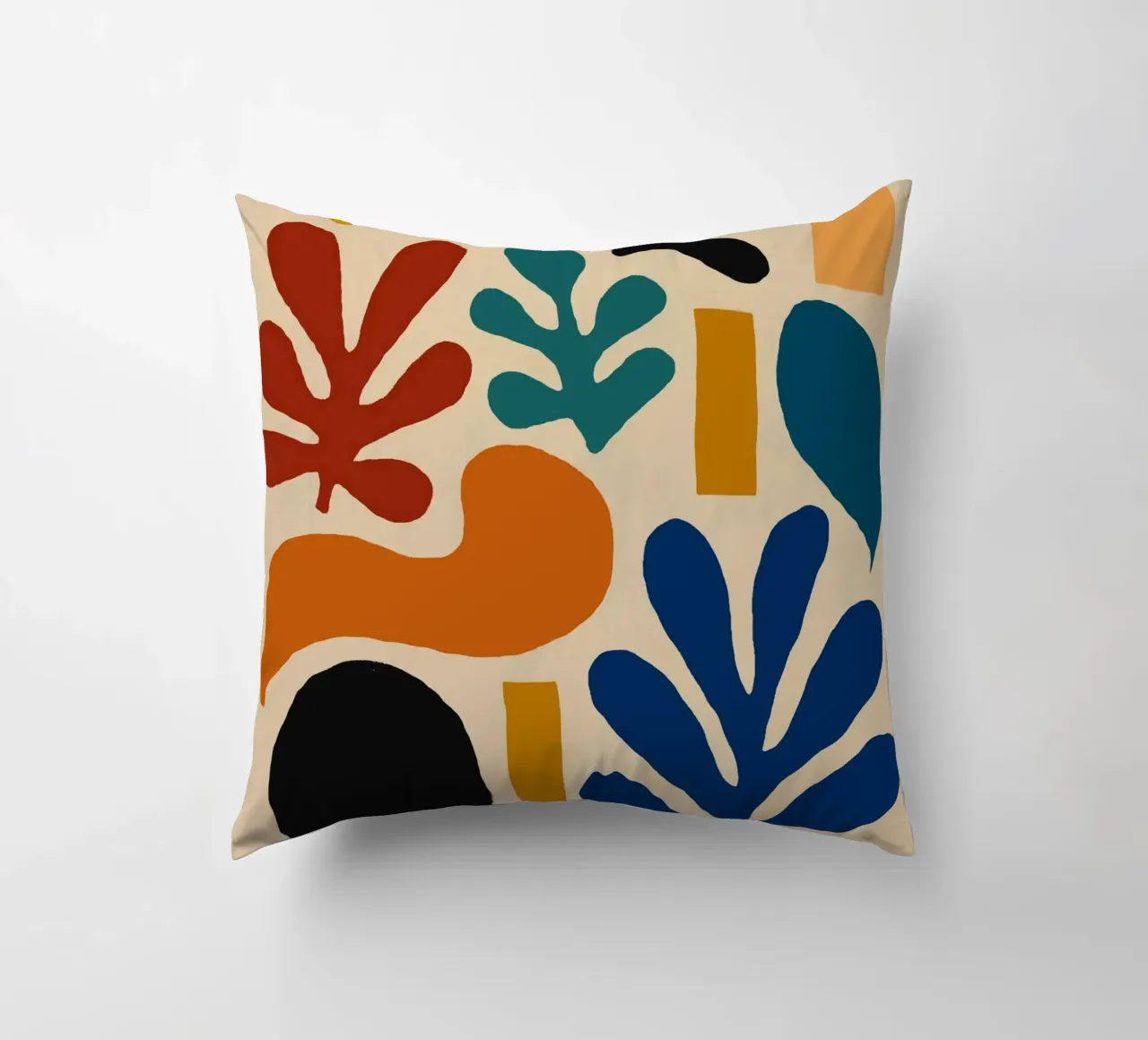 Composizione di forme astratte colorate cuscino da Life of Pie