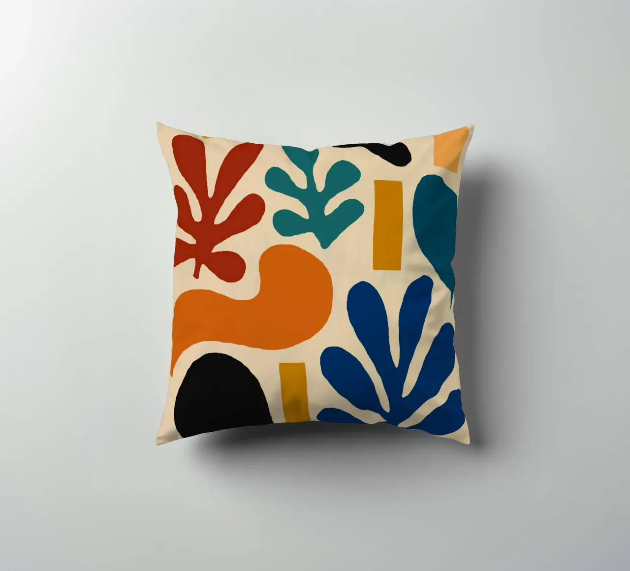 Composizione di forme astratte colorate cuscino da Life of Pie