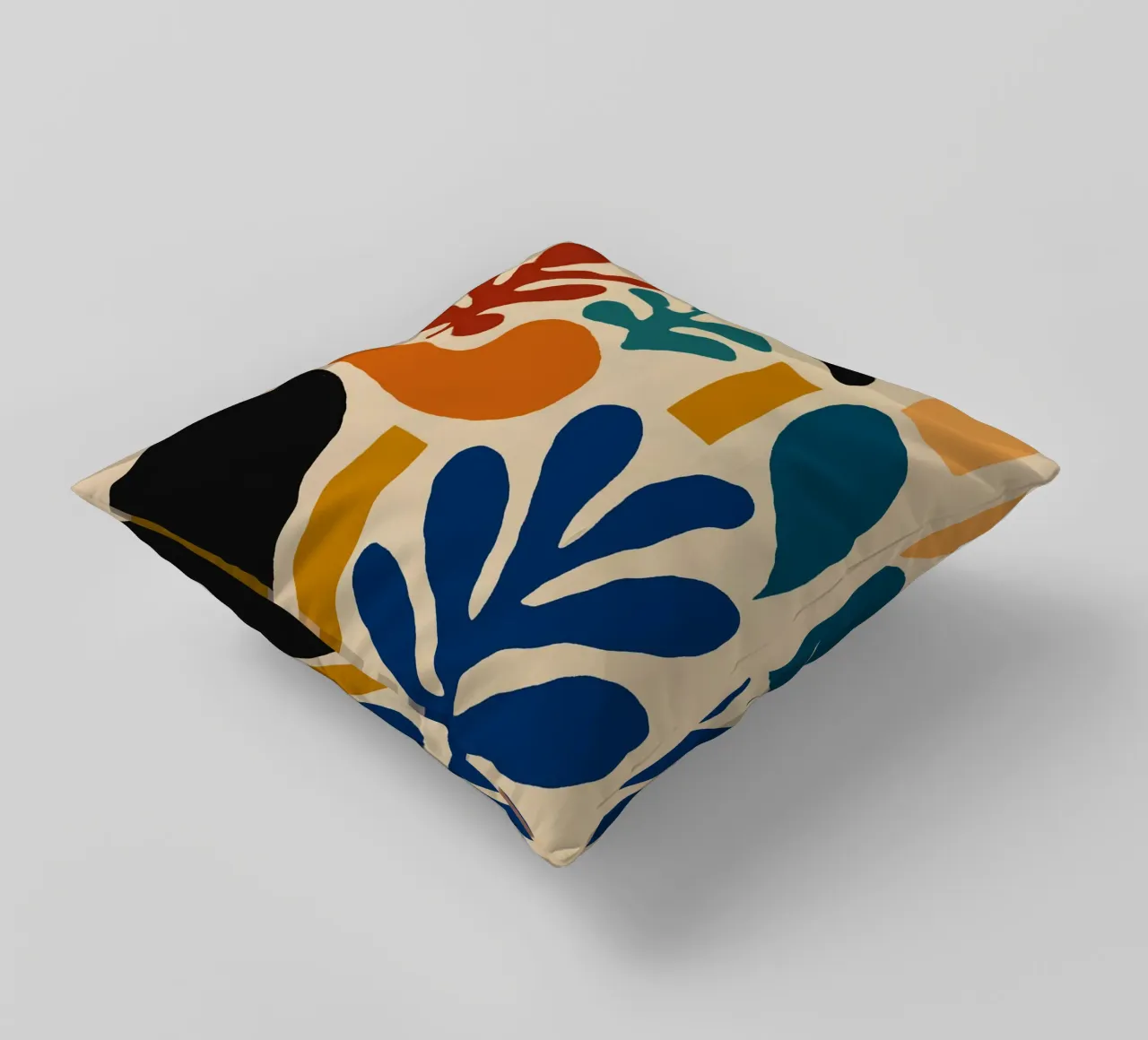 Composizione di forme astratte colorate cuscino da Life of Pie