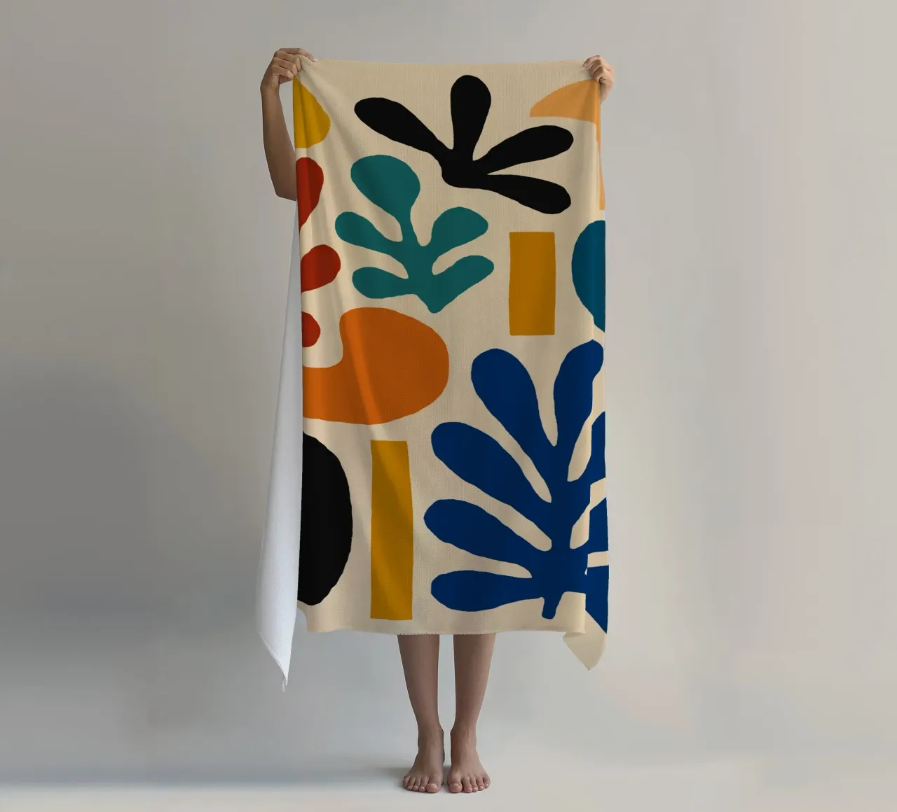 Composizione di forme astratte colorate telo mare da Life of Pie