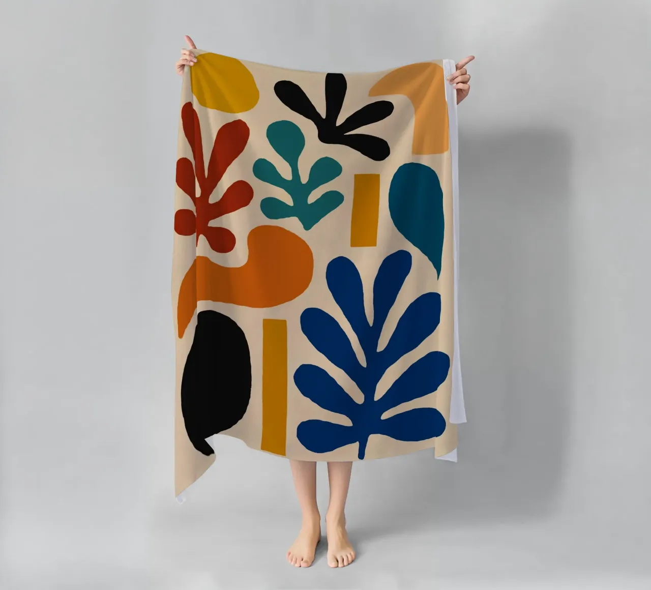 Composizione di forme astratte colorate telo mare da Life of Pie