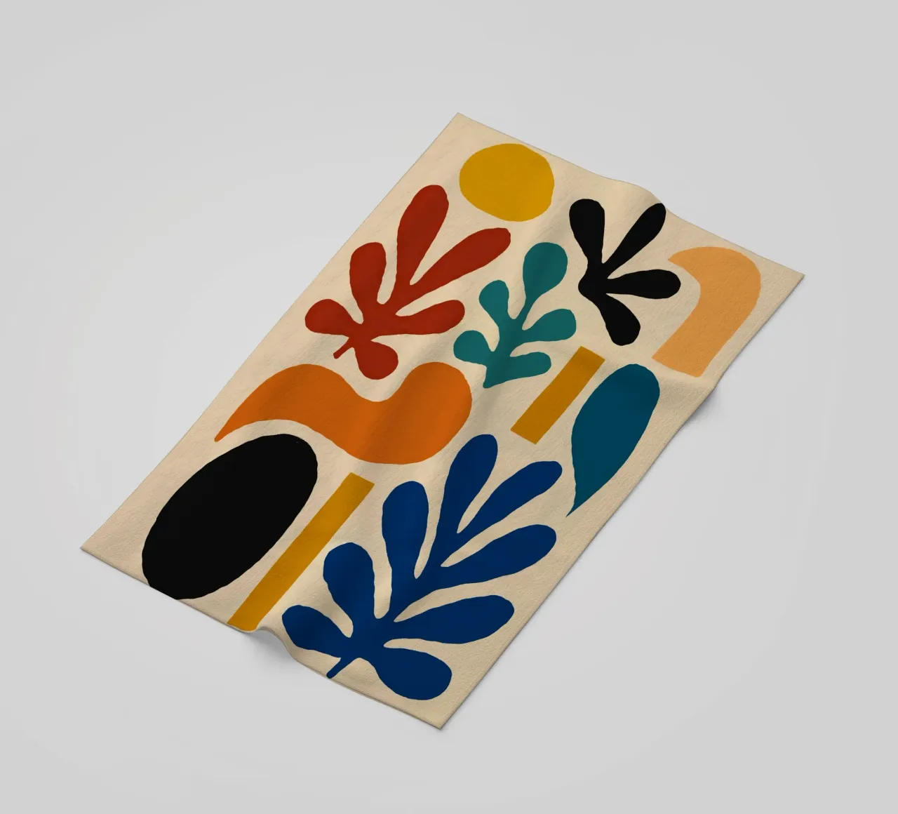 Composizione di forme astratte colorate telo mare da Life of Pie