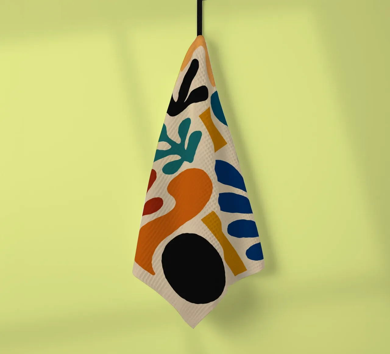 Composizione di forme astratte colorate canovaccio da cucina da Life of Pie