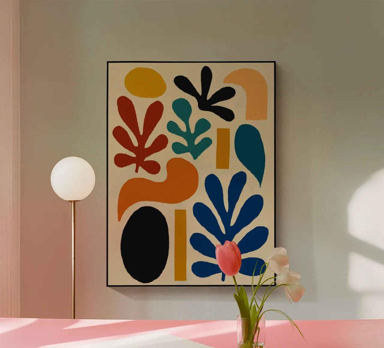 Composizione di forme astratte colorate plexiglass da Life of Pie