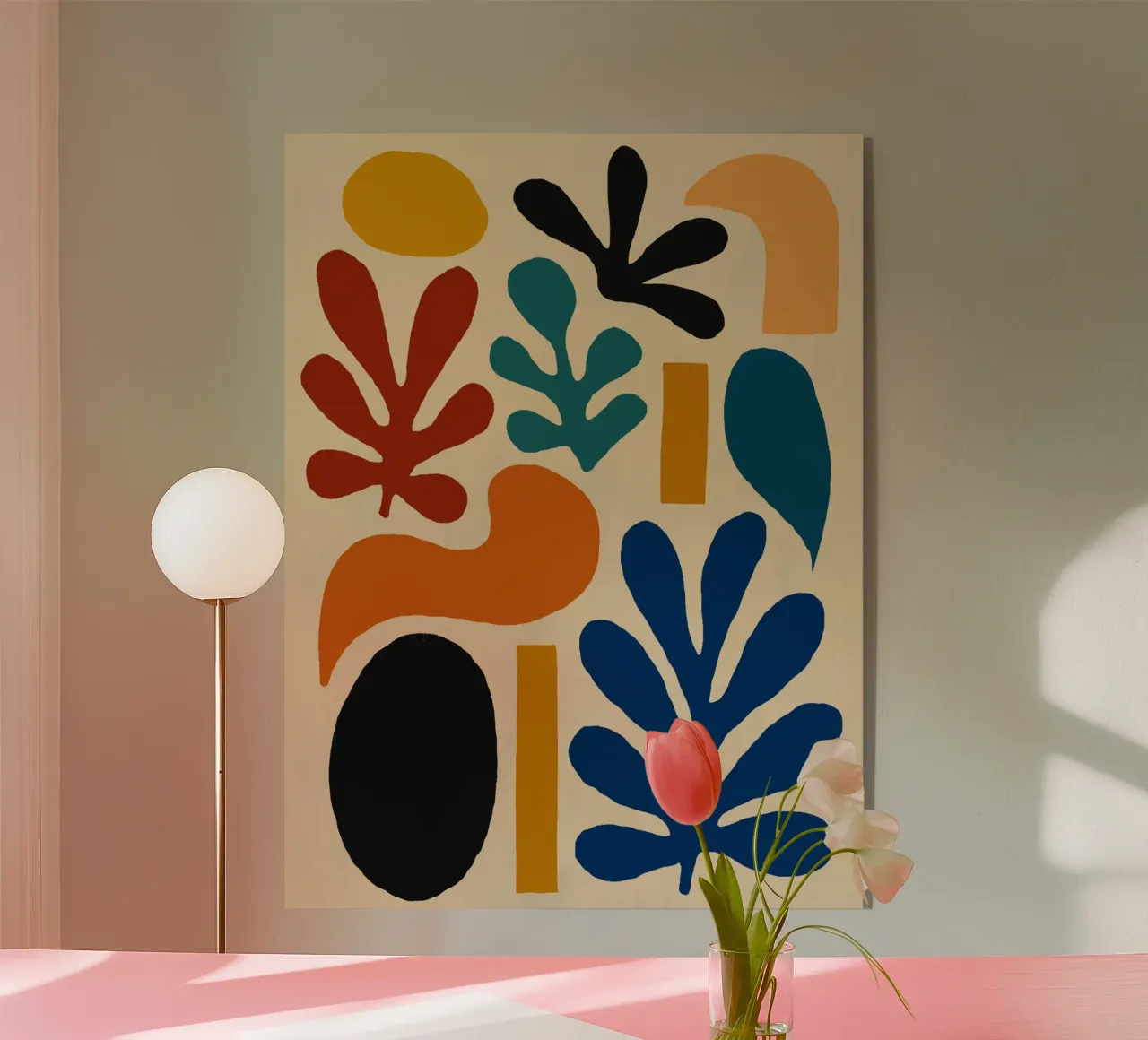 Composizione di forme astratte colorate plexiglass da Life of Pie